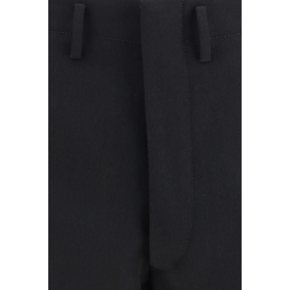 Prada Schwarze Wollhose "Oves Aries"