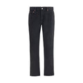 Saint Laurent Schwarze Slim-Fit Jeans aus Baumwolle