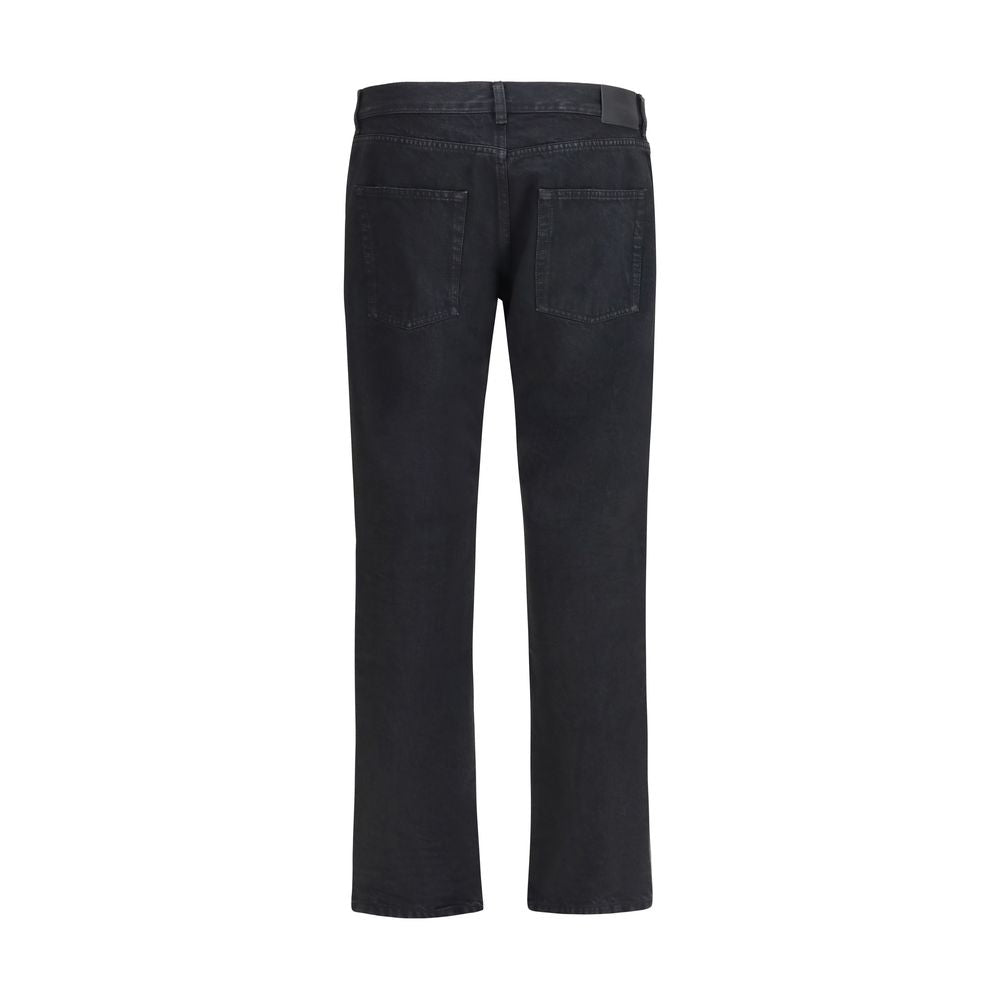 Saint Laurent Schwarze Slim-Fit Jeans aus Baumwolle
