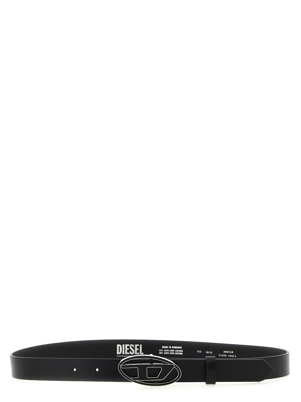 Diesel Black Other Fibres Regular Belt