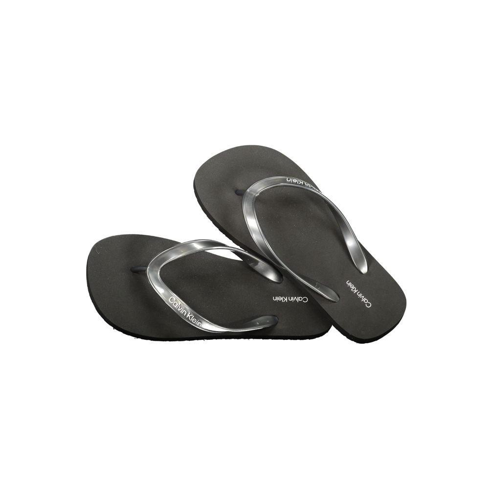 Calvin Klein Schwarze Damen-Sandale aus Polyurethan