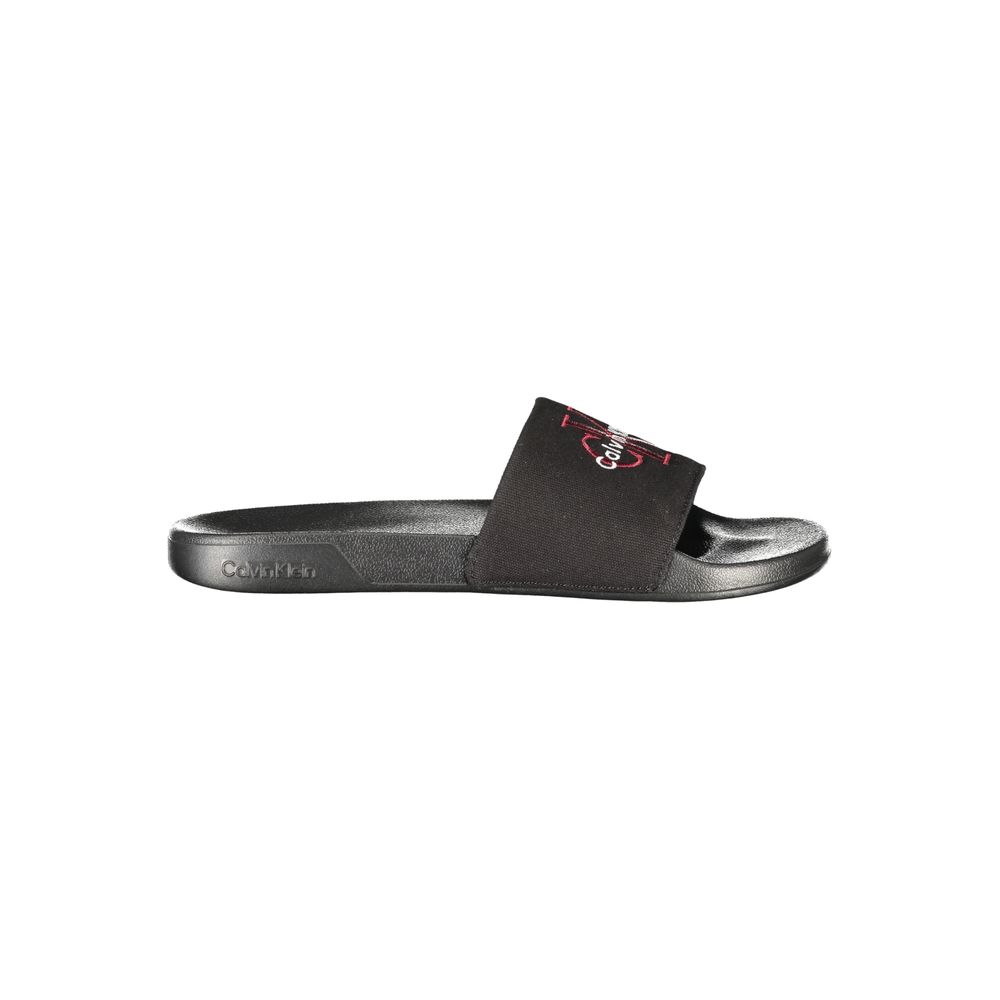 Calvin Klein schwarzer Polyester Herren Pantoffel