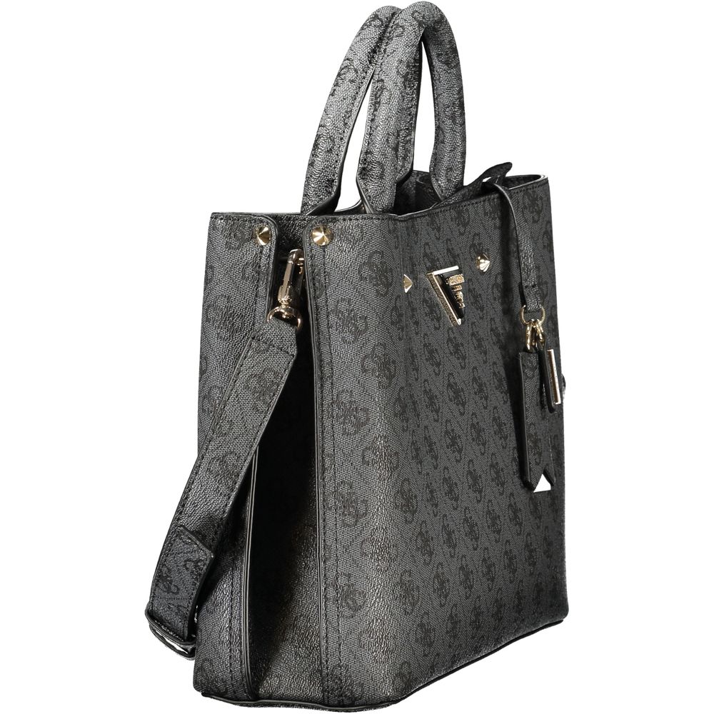 Guess Jeans Schwarz Polyurethan Damen Tasche