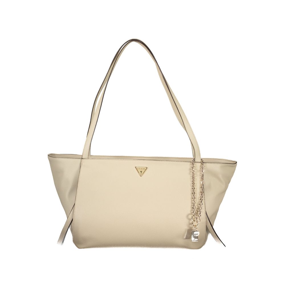 Guess Jeans Beige Polyurethan Damen Tasche