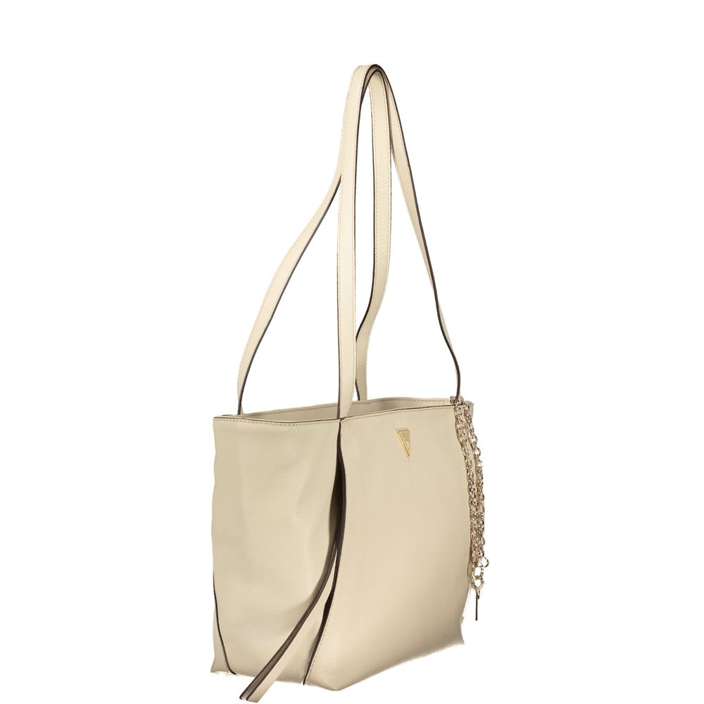 Guess Jeans Beige Polyurethan Damen Tasche
