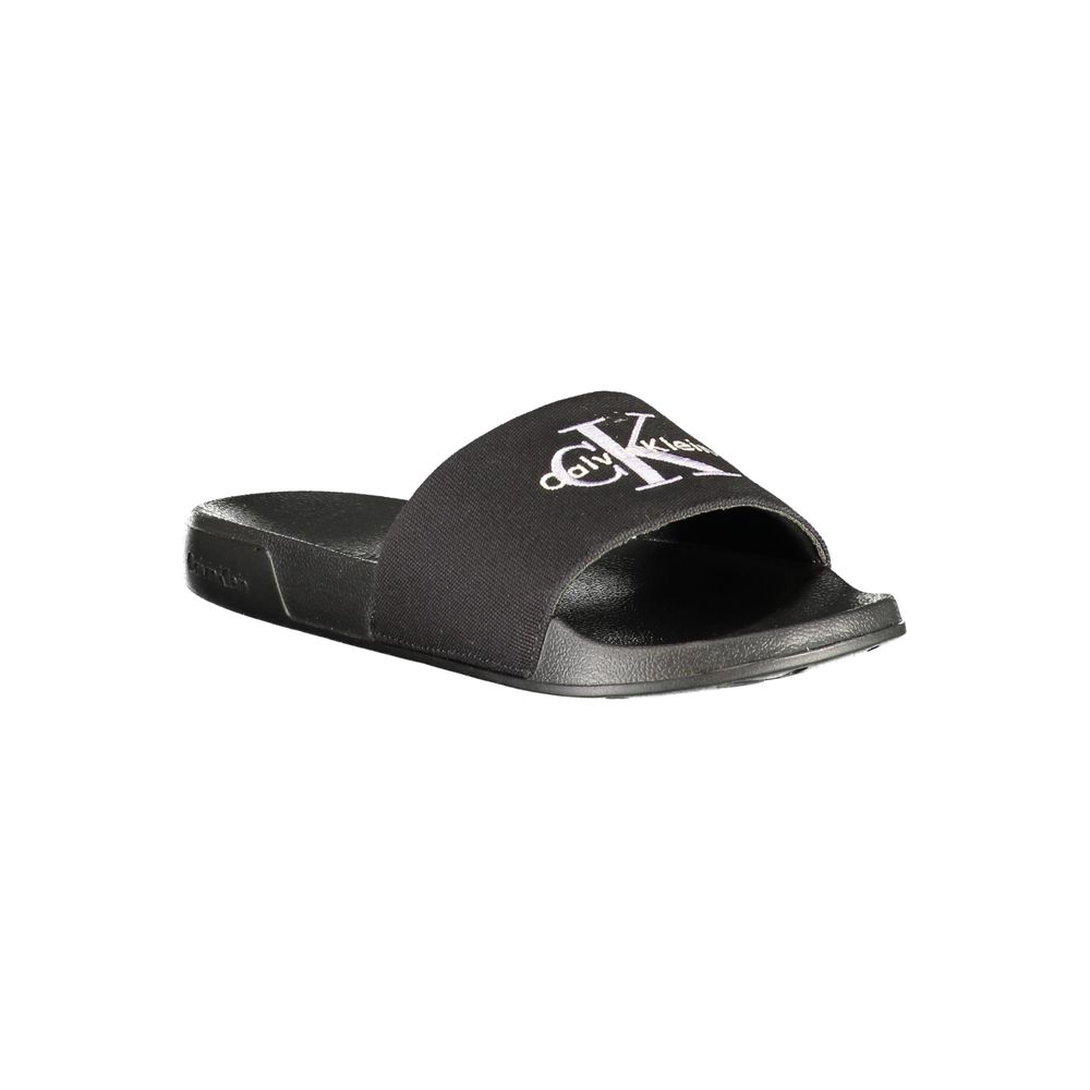 Calvin Klein Schwarz Polyurethan Damen Pantolette