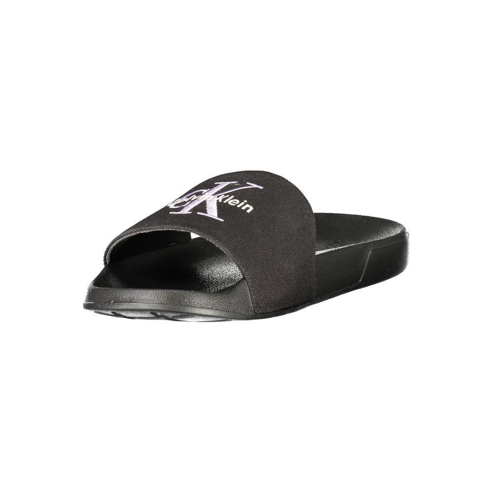 Calvin Klein Schwarz Polyurethan Damen Pantolette