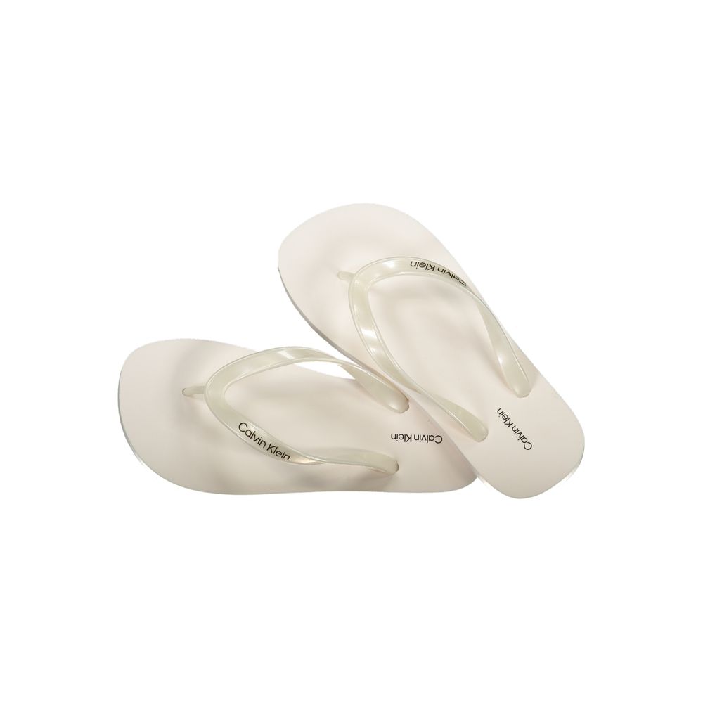 Calvin Klein weißes Damen-Sandalette aus Polyurethan