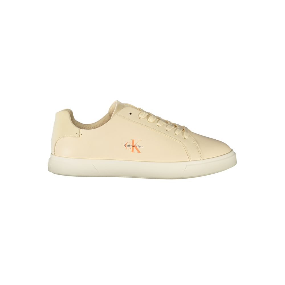 Calvin Klein Beige Polyurethan-Sneaker für Damen