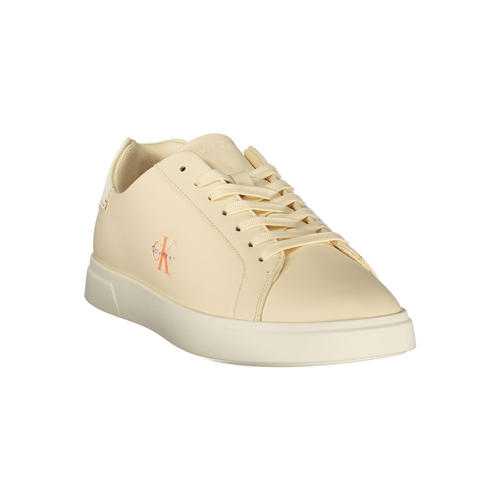 Calvin Klein Beige Polyurethan-Sneaker für Damen