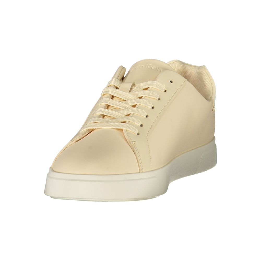 Calvin Klein Beige Polyurethan-Sneaker für Damen
