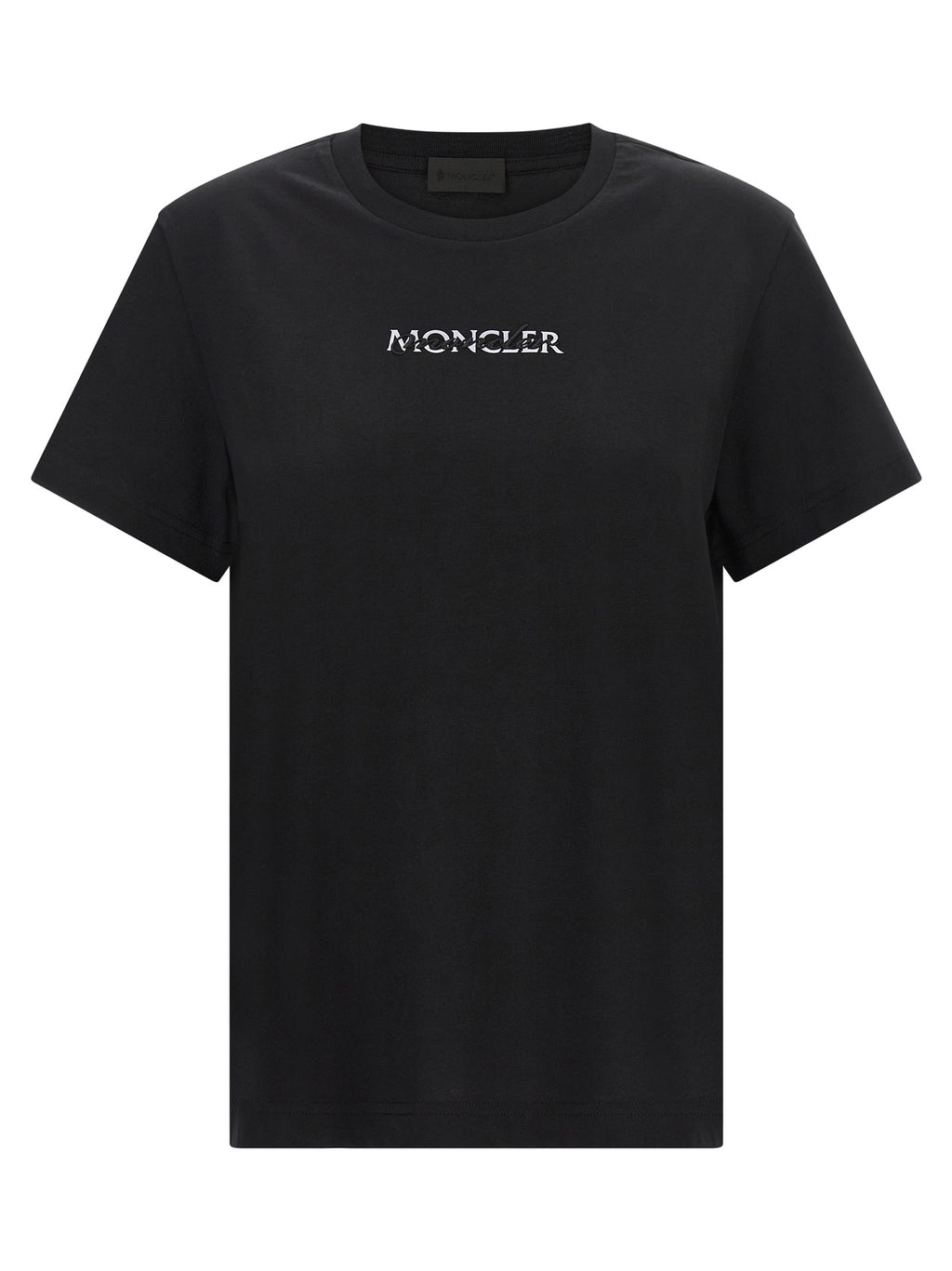 Moncler Schwarzes Baumwoll-T-Shirt