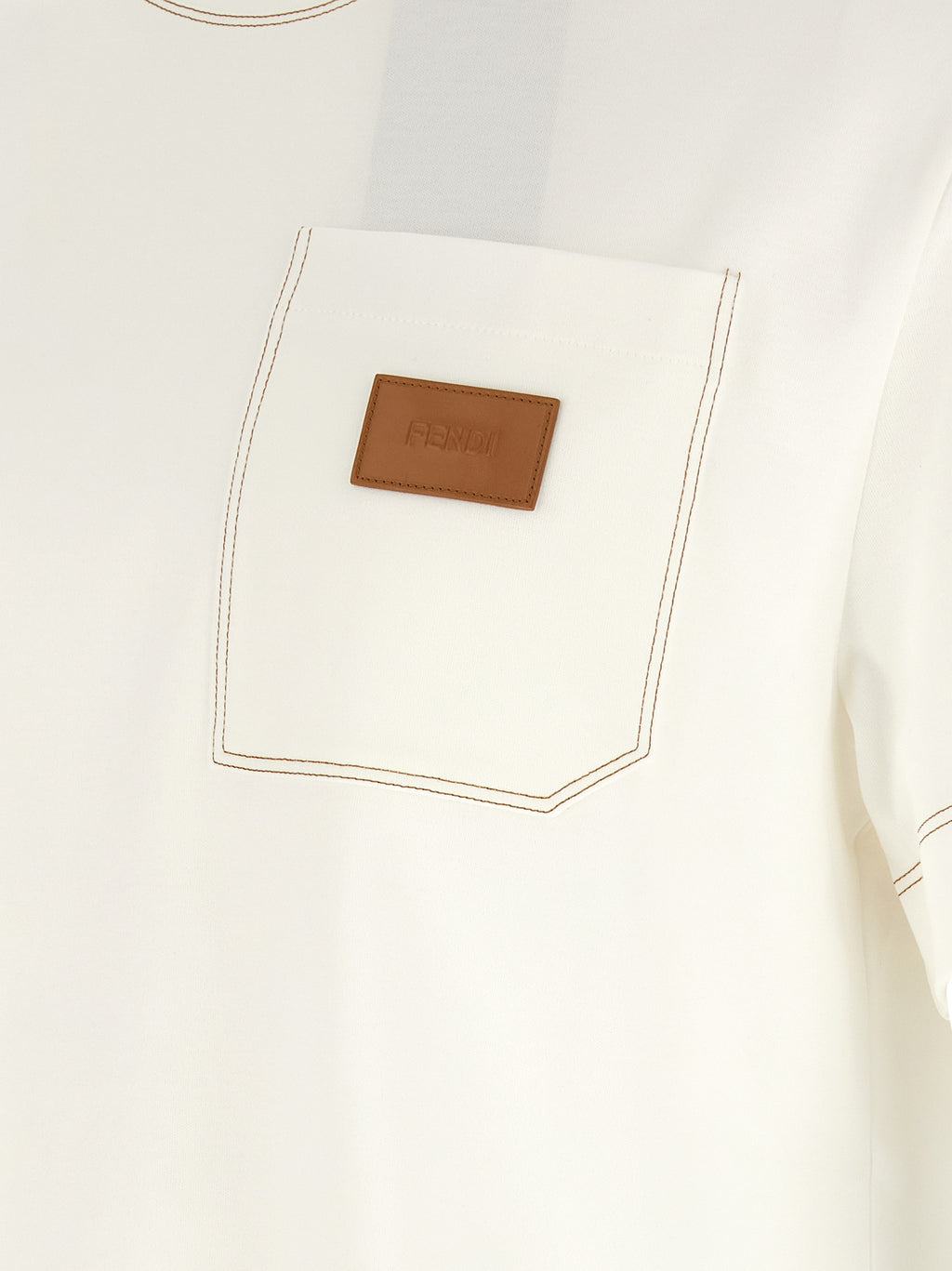 Fendi weißes Baumwoll-T-Shirt