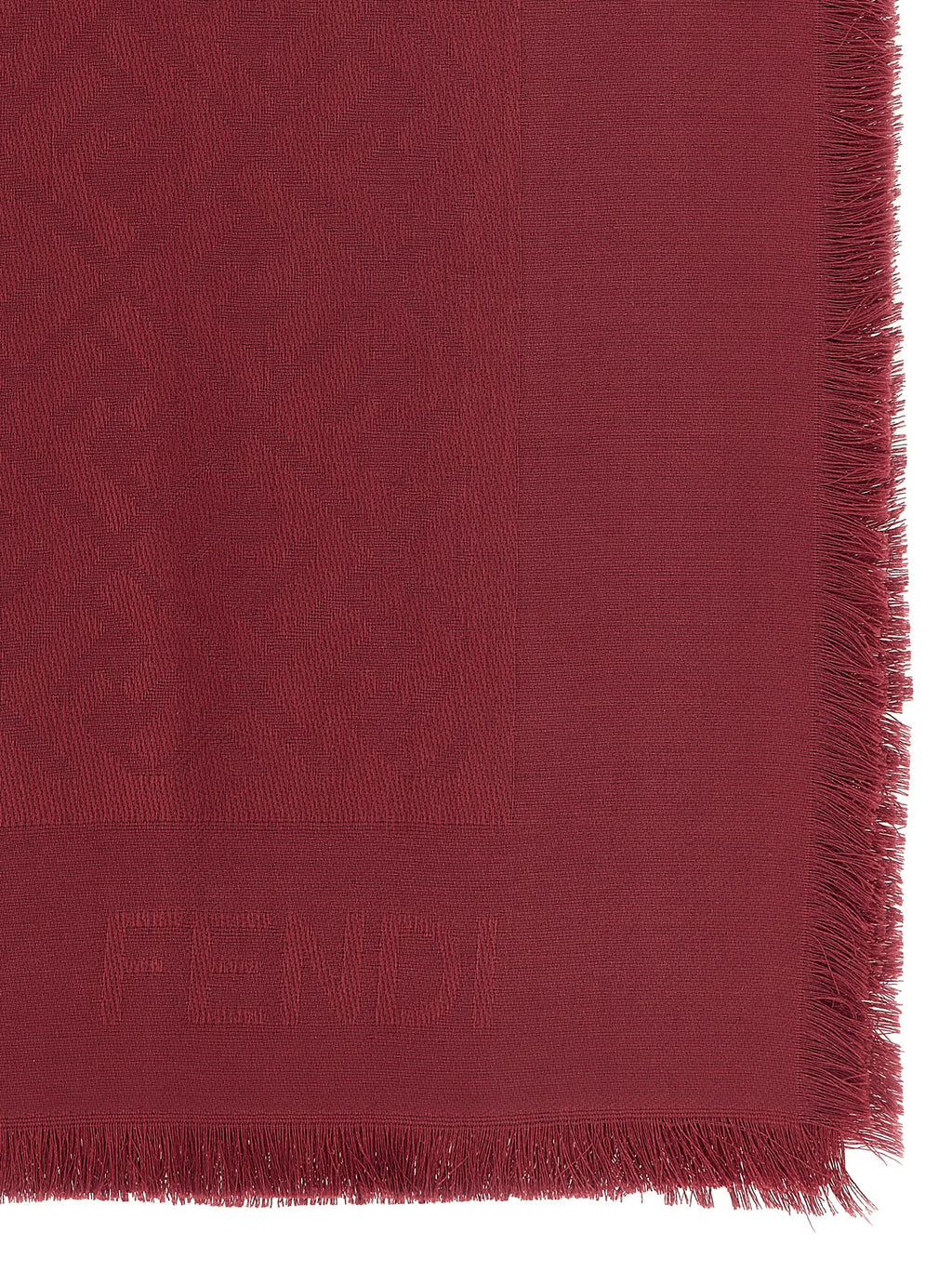 Fendi Bordeaux Silk Foulard