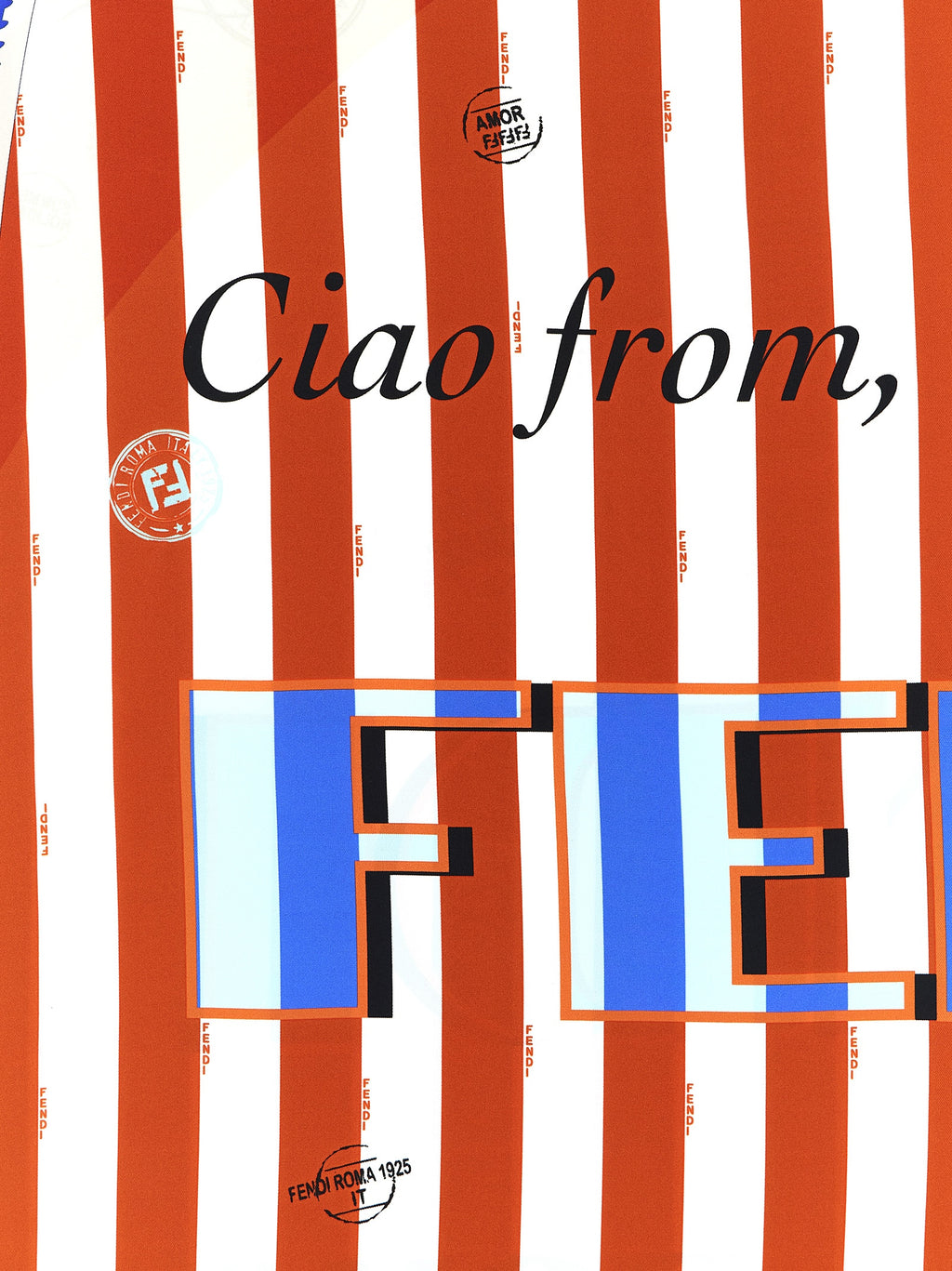 Fendi Multicolor Silk Foulard