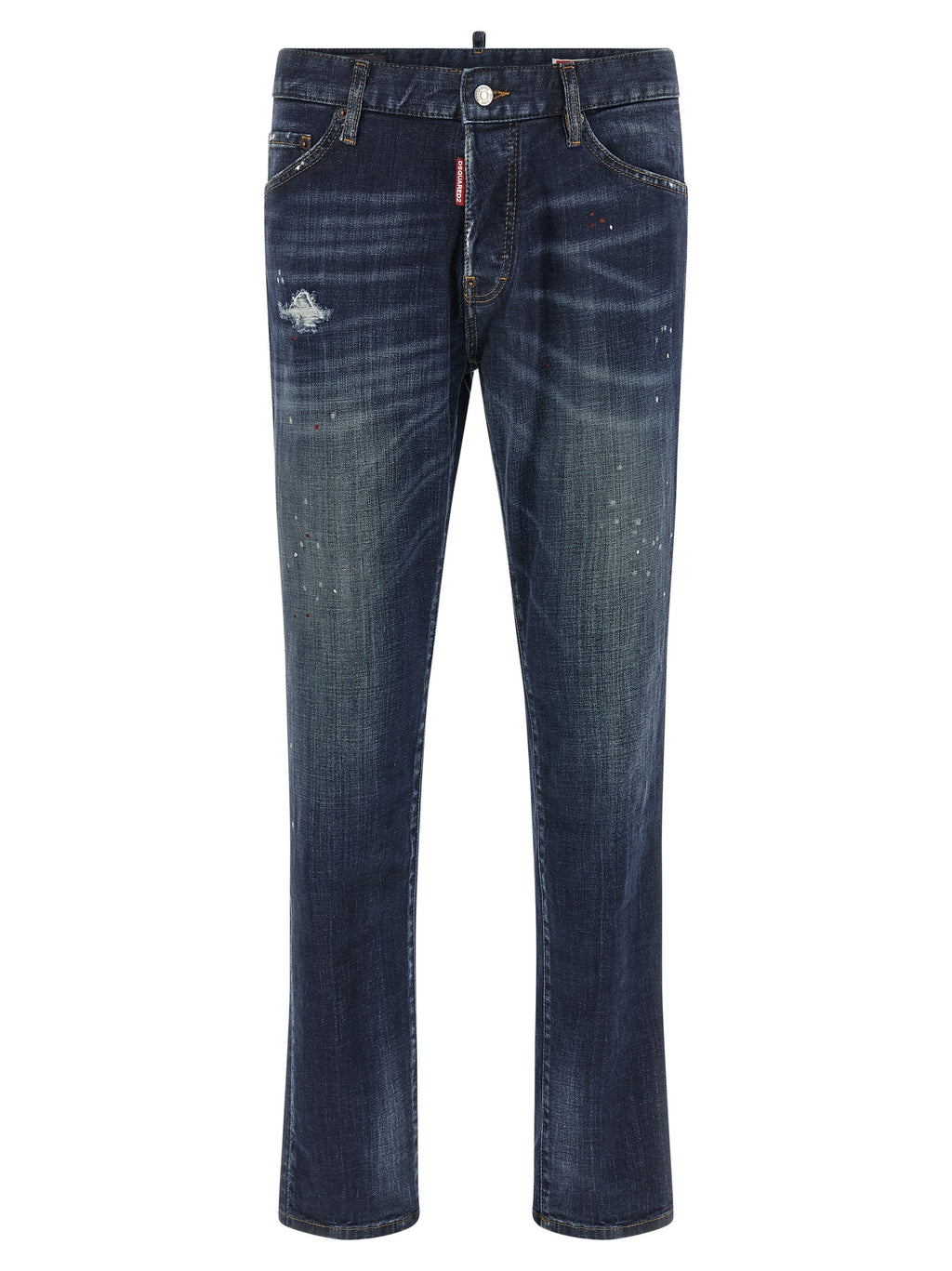 Dsquared² Blaue Baumwoll-Jeans mit geradem Bein