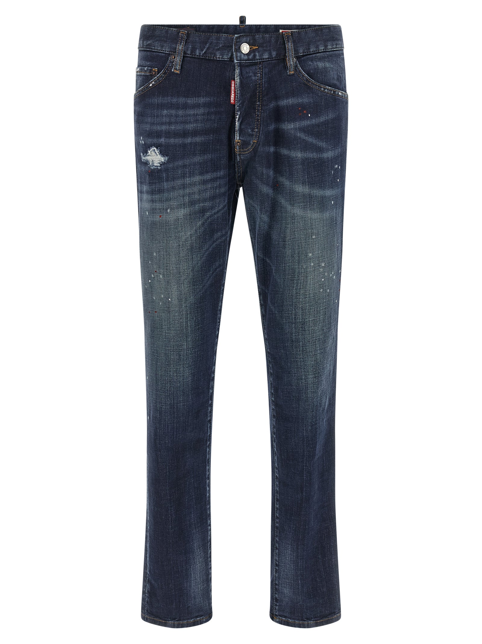 Dsquared² Blaue Baumwoll-Jeans mit geradem Bein