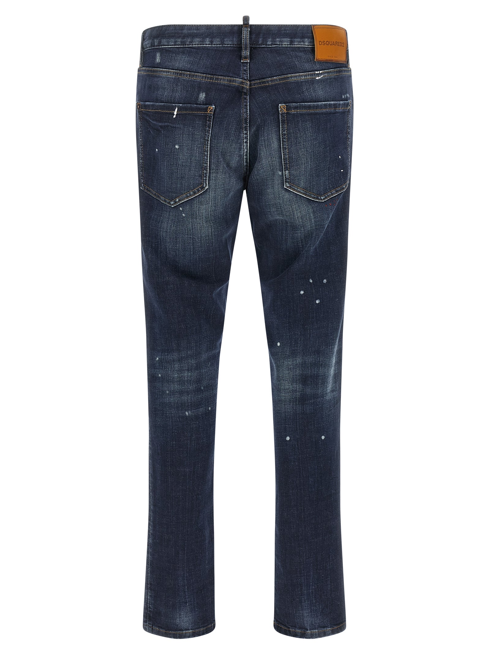 Dsquared² Blaue Baumwoll-Jeans mit geradem Bein