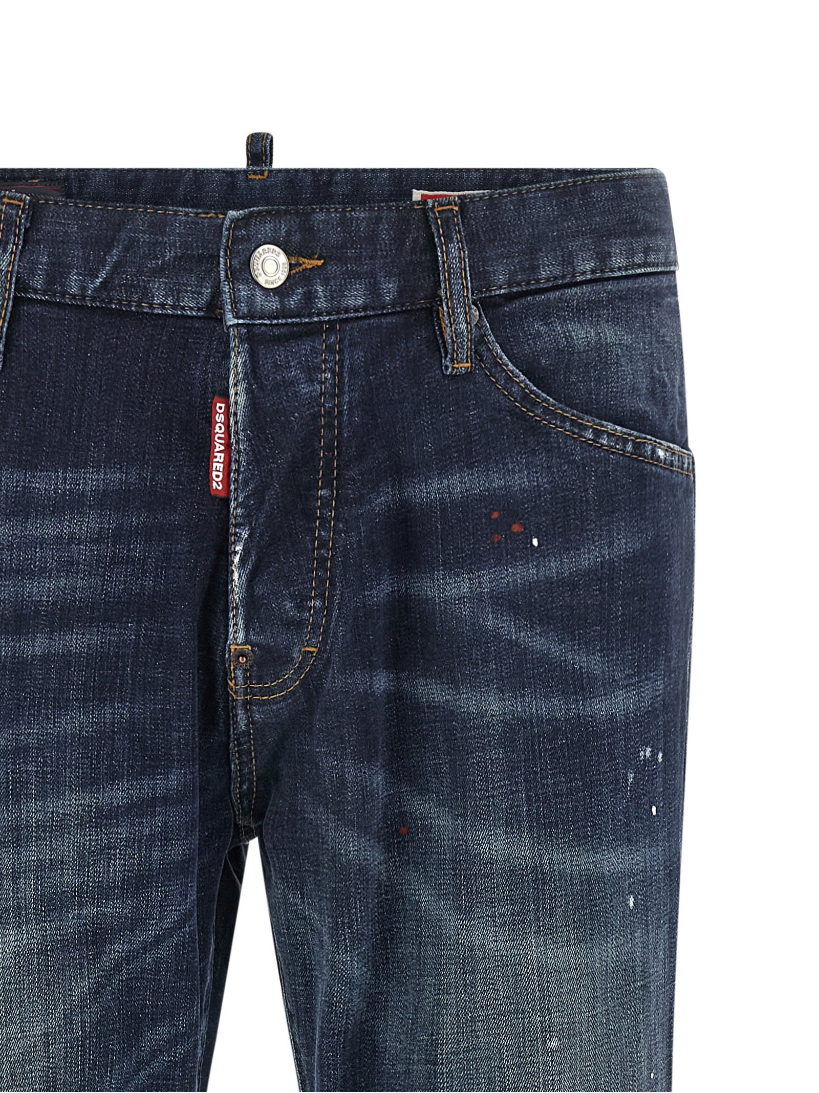 Dsquared² Blaue Baumwoll-Jeans mit geradem Bein