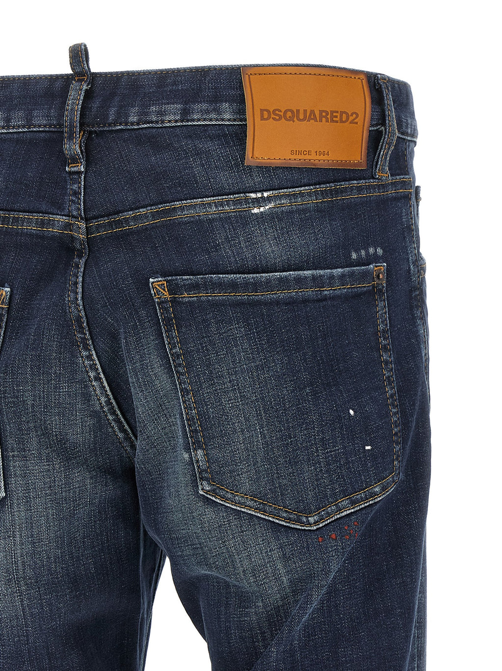 Dsquared² Blaue Baumwoll-Jeans mit geradem Bein