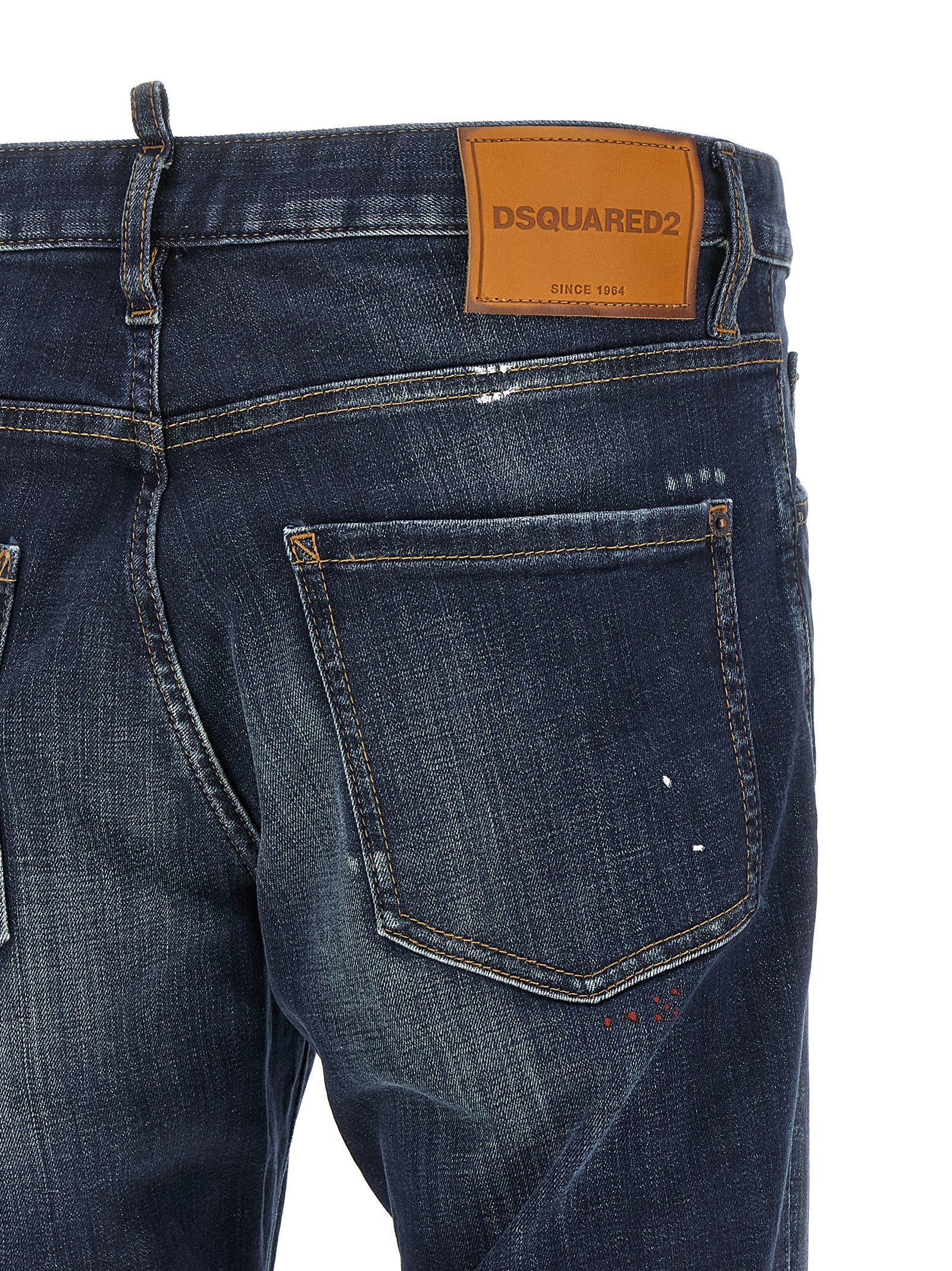 Dsquared² Blaue Baumwoll-Jeans mit geradem Bein
