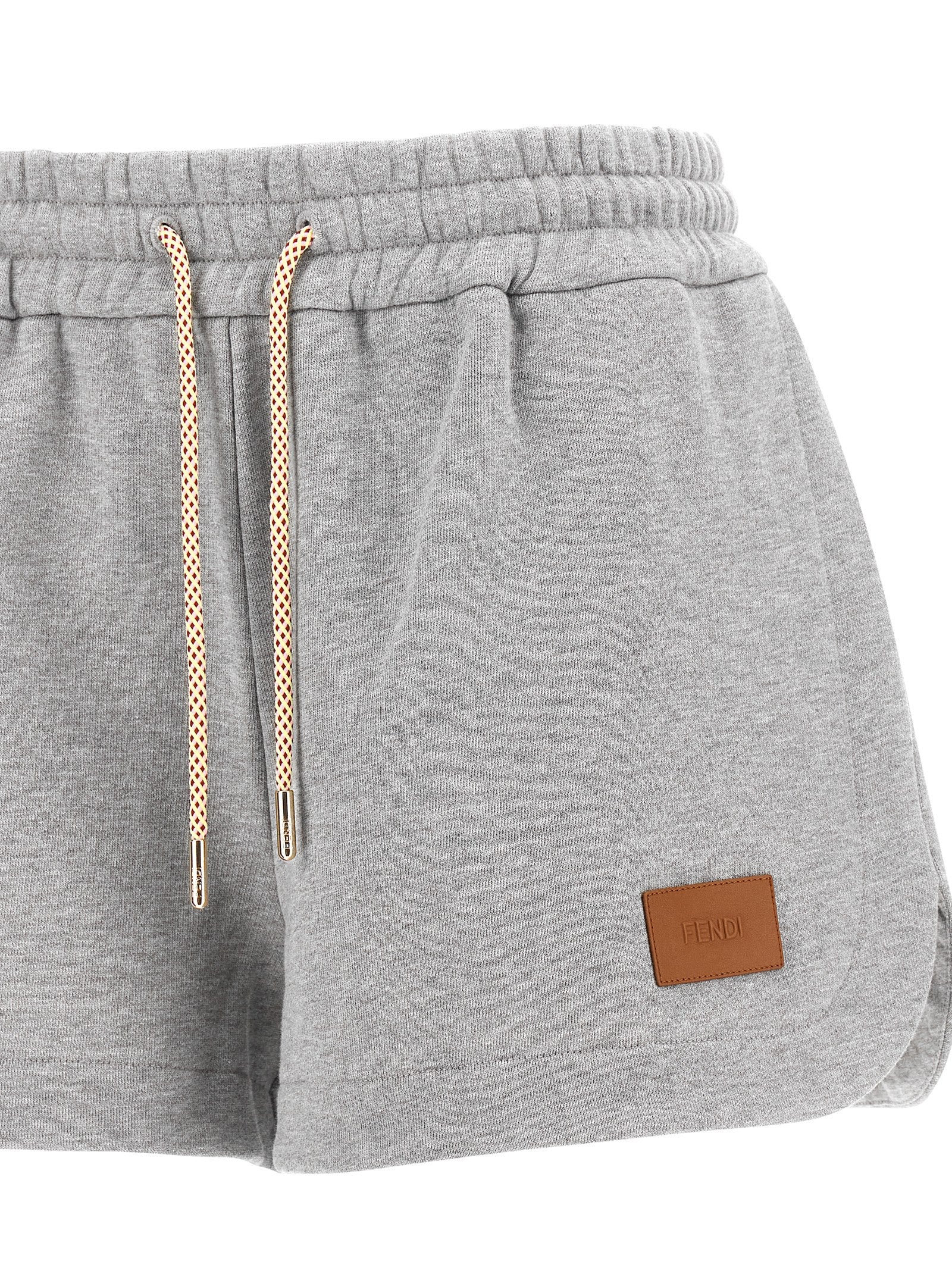 Fendi Graue Bermudashorts aus Baumwolle