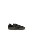 Prada Black Calf Leather Bos Taurus Sportschuhe