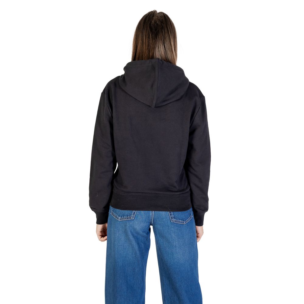Calvin Klein Jeans Schwarzer Baumwoll-Kapuzenpullover