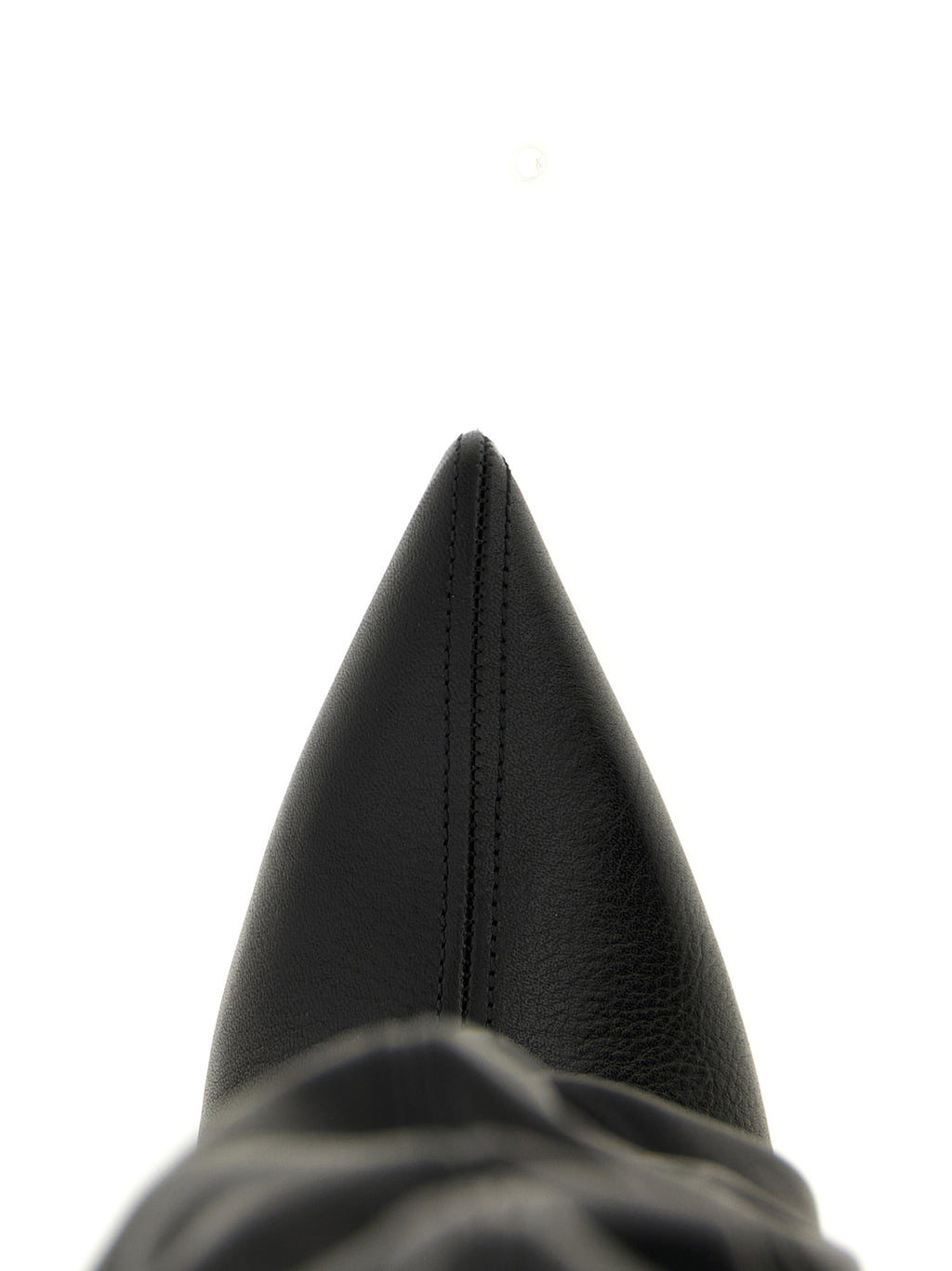 Balmain Overknee-Stiefel aus schwarzem Kalbsleder