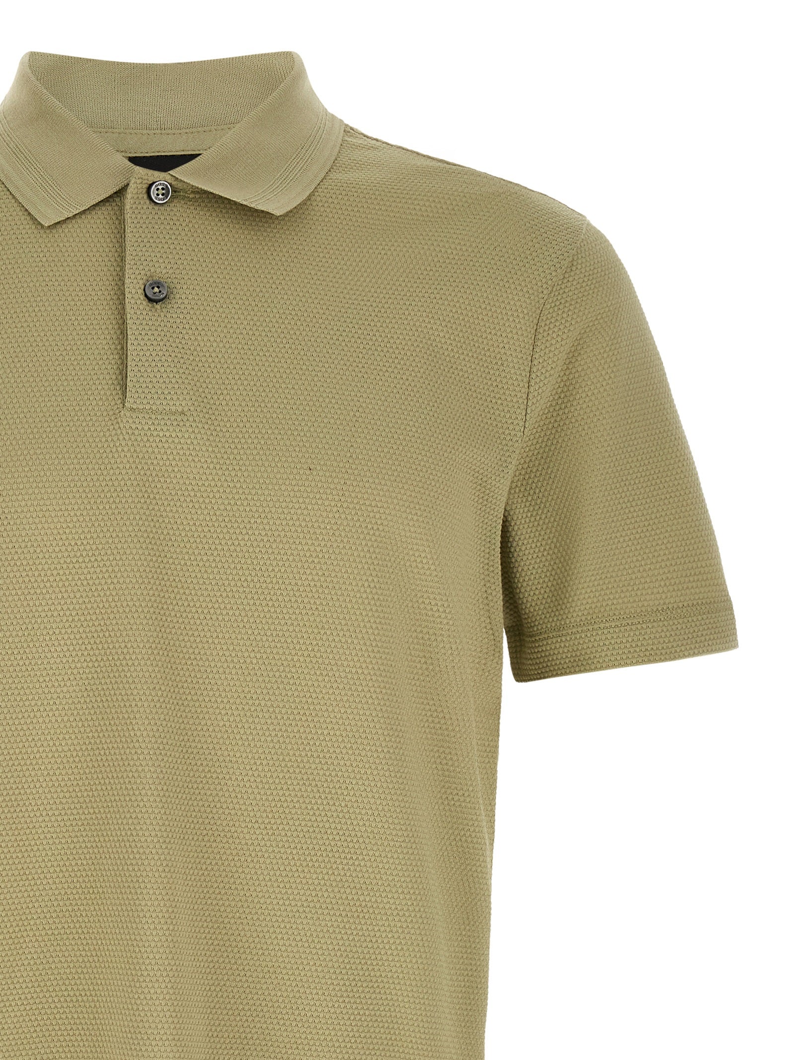 Hugo Boss beiges Baumwoll-Polohemd