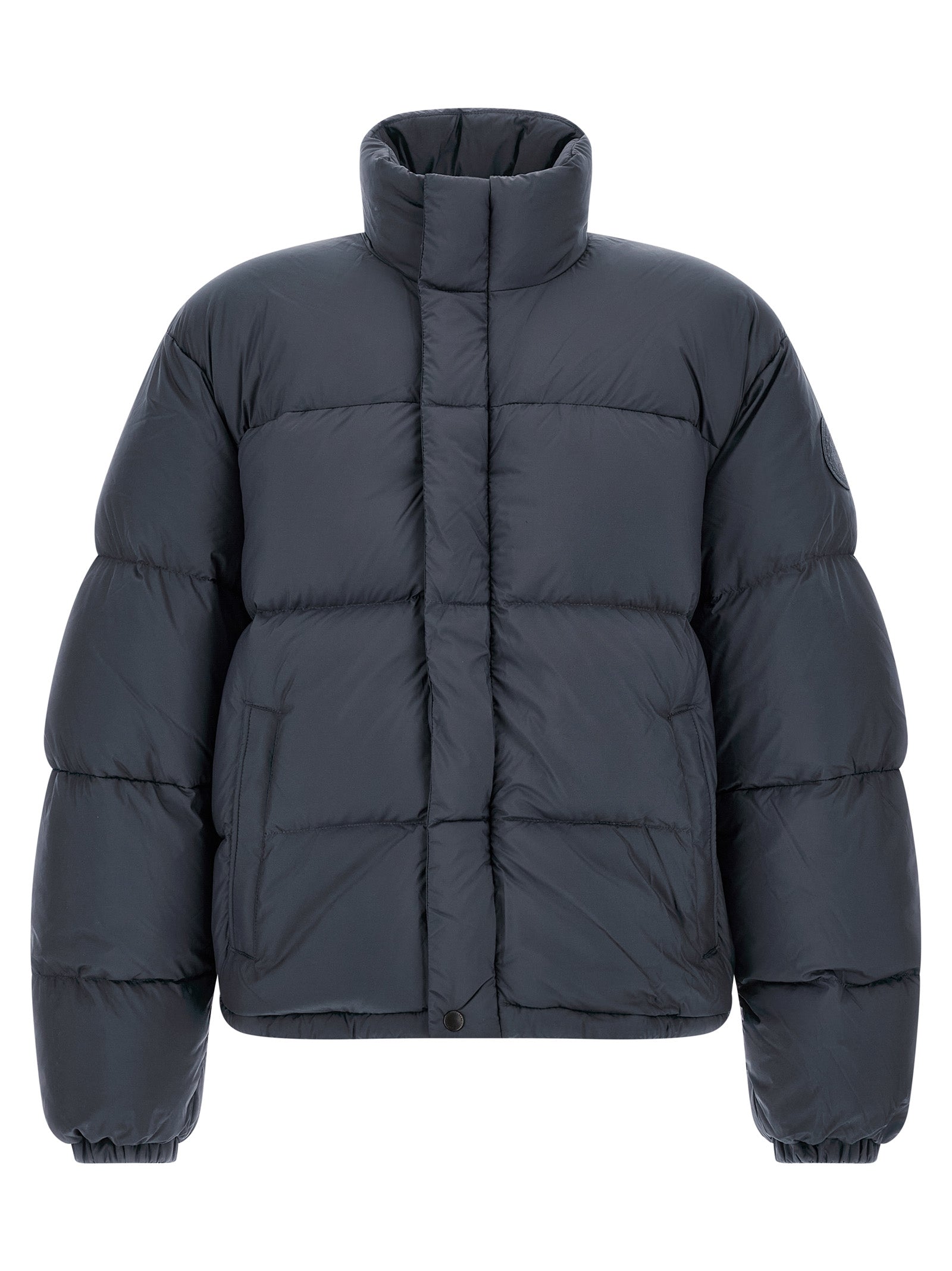 Canada Goose Graue Polyamid-Jacke in voller Länge