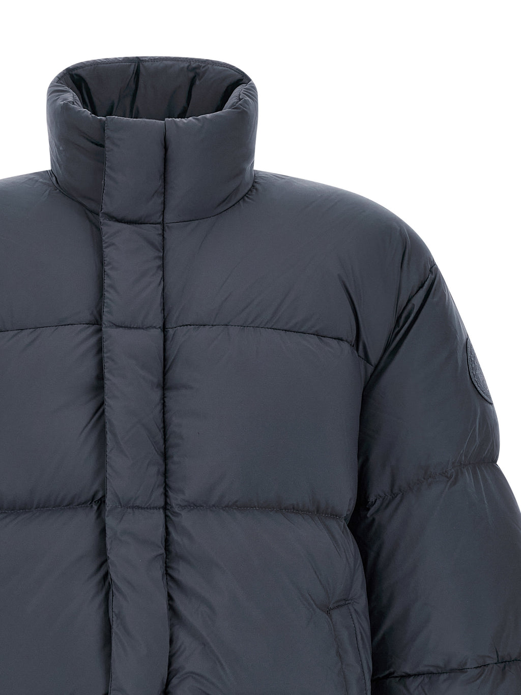 Canada Goose Graue Polyamid-Jacke in voller Länge