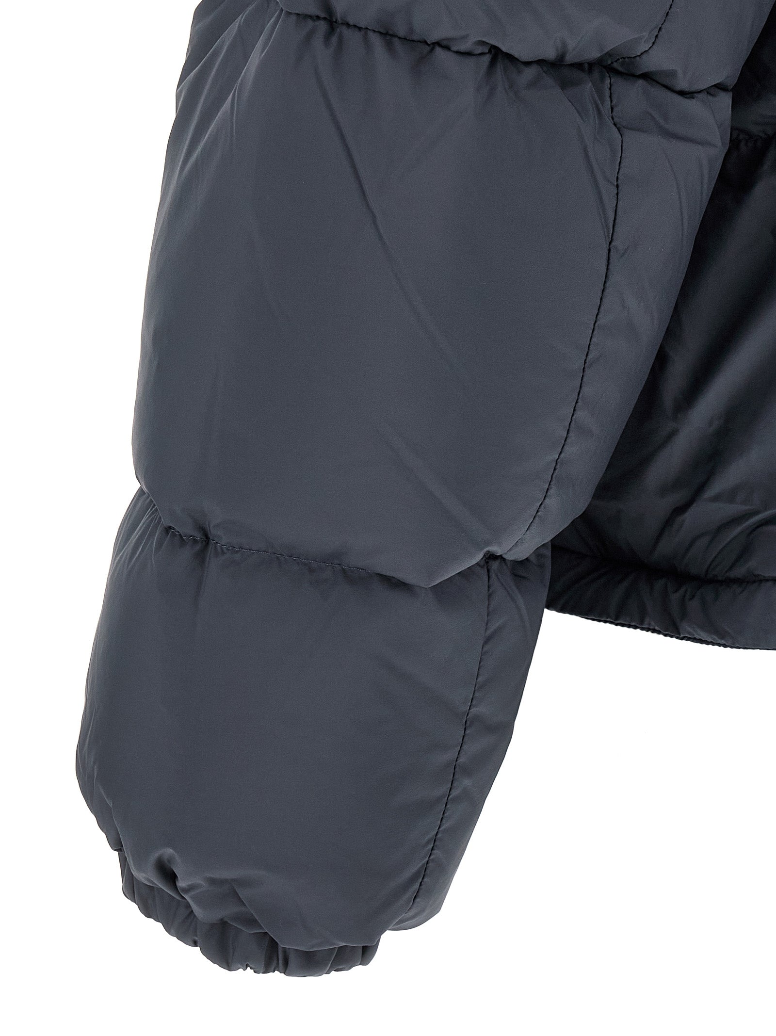 Canada Goose Graue Polyamid-Jacke in voller Länge