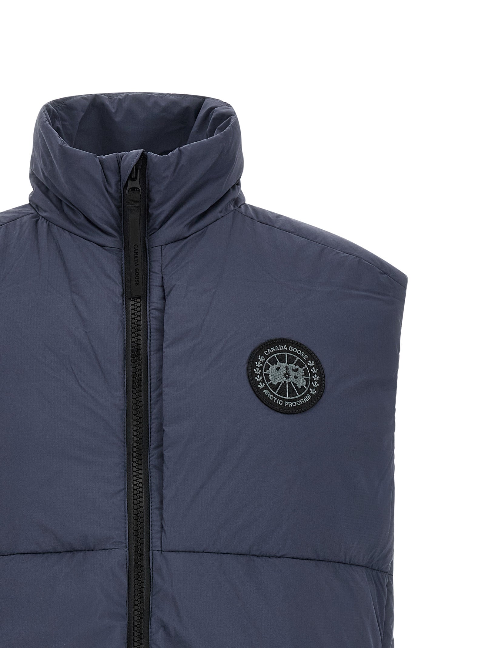 Canada Goose blaue ärmellose Jacke aus Polyamid