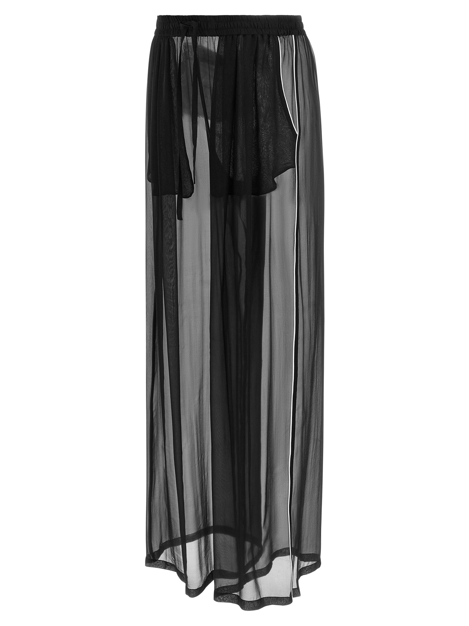 Dolce & Gabbana Schwarze lässige Seidenhose