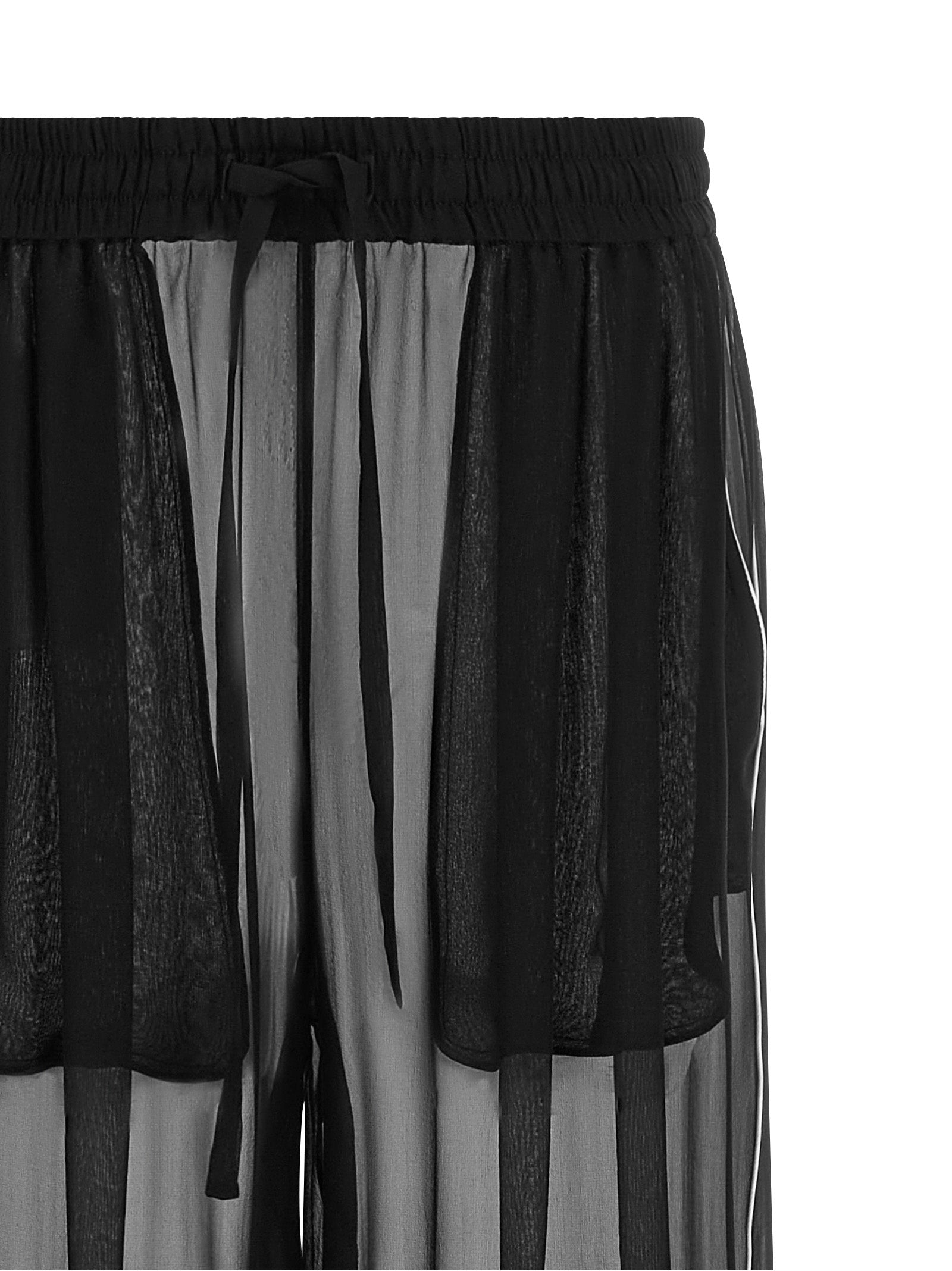 Dolce & Gabbana Schwarze lässige Seidenhose