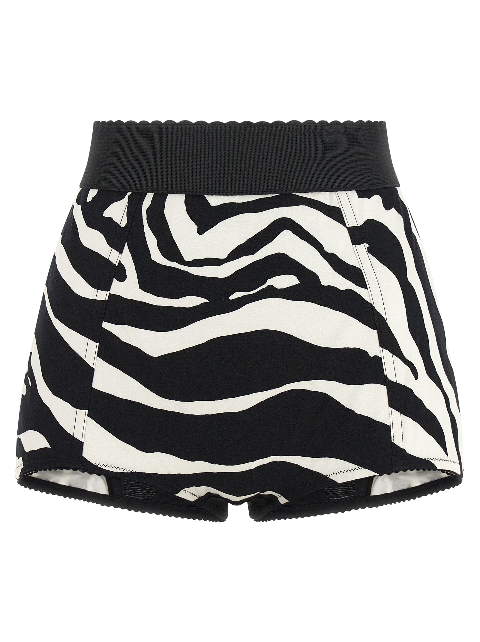 Dolce & Gabbana Bicolore Bermuda-Shorts aus Baumwolle
