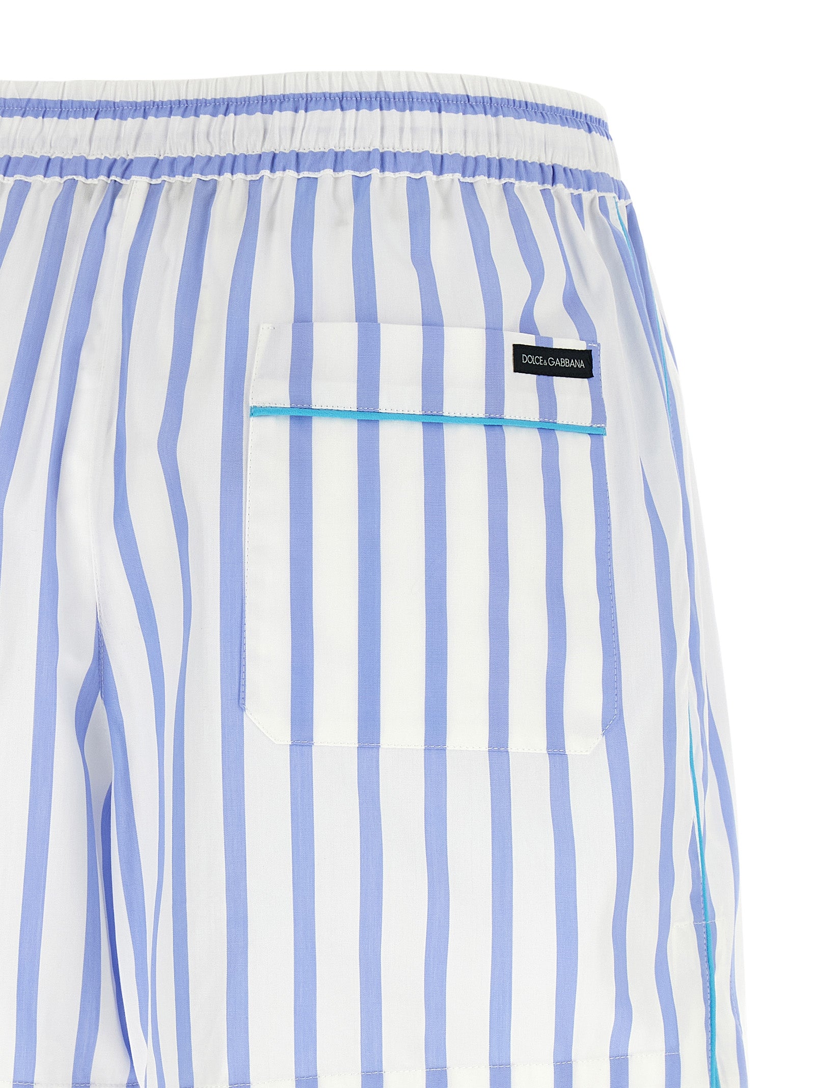 Dolce & Gabbana Blaue Baumwoll-Bermudashorts