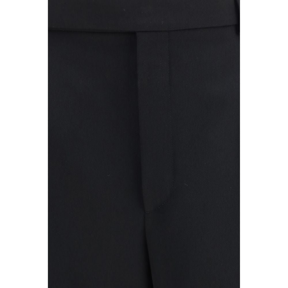 Saint Laurent Black Wool Oves Aries Dress Pants