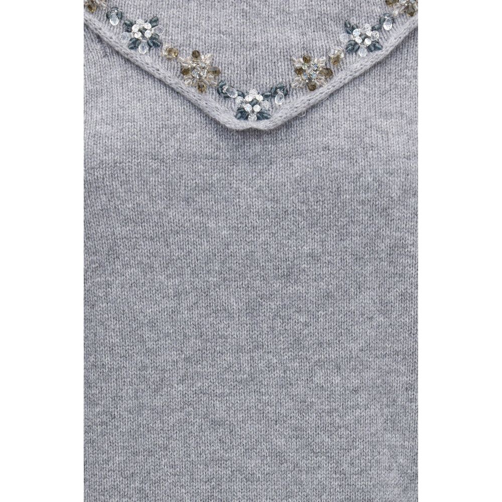 Graues Kaschmir-Sweatshirt von Prada
