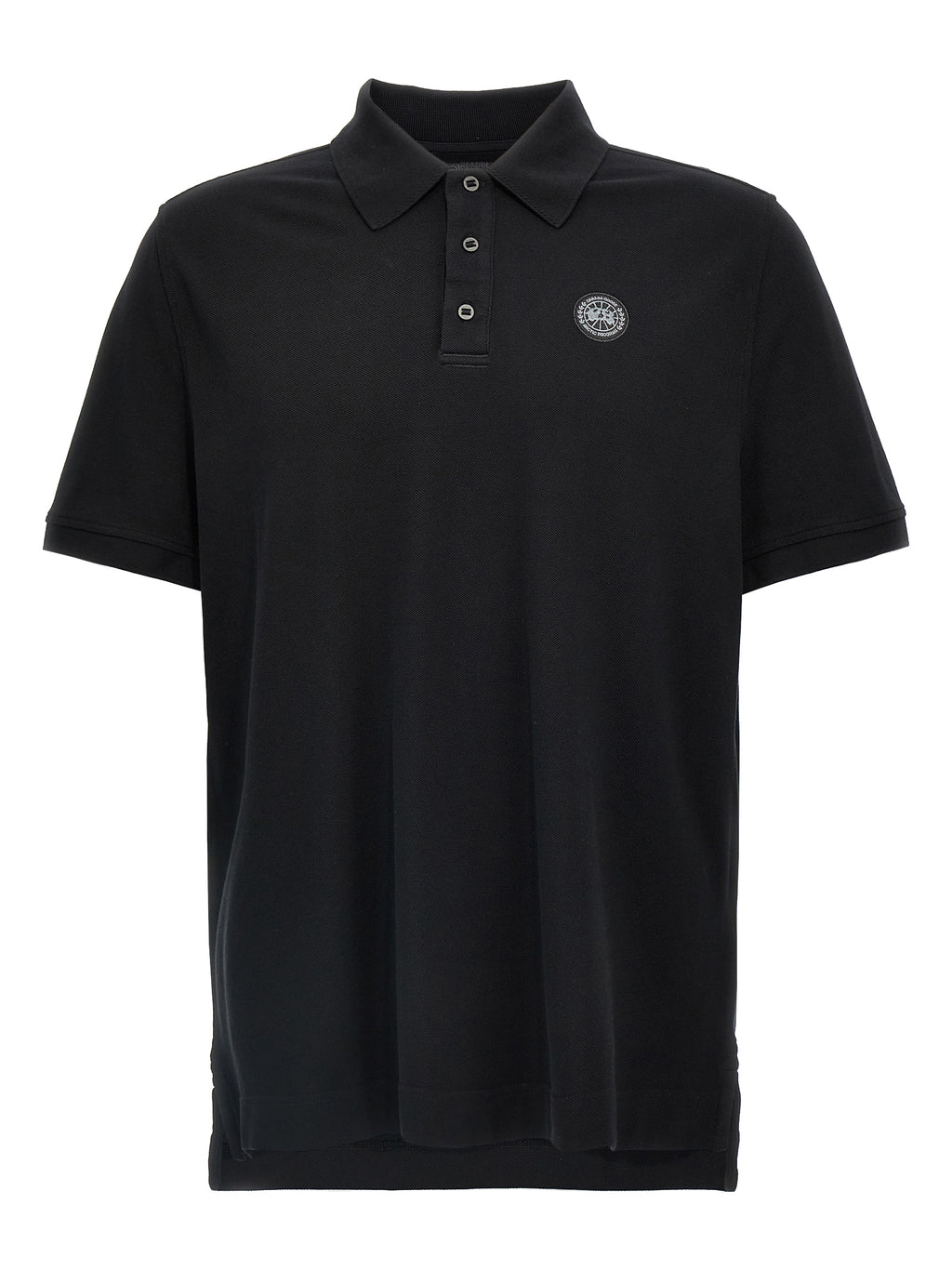 Canada Goose Polo-Shirt aus schwarzer Baumwolle