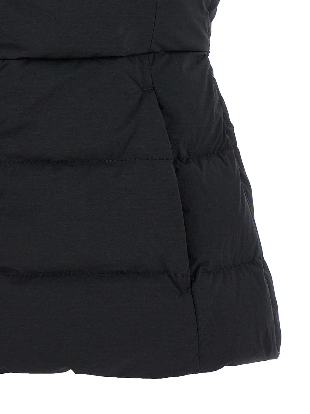 Canada Goose Schwarze ärmellose Jacke aus Polyamid