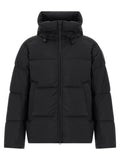 Canada Goose Schwarze Polyamidjacke in voller Länge