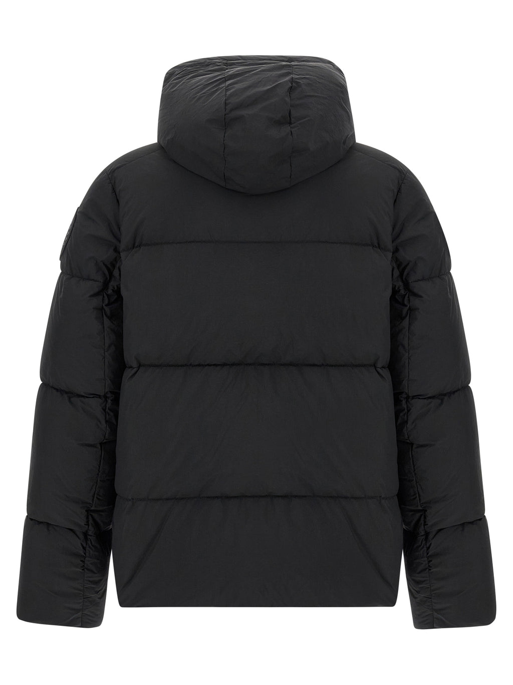 Canada Goose Schwarze Polyamidjacke in voller Länge