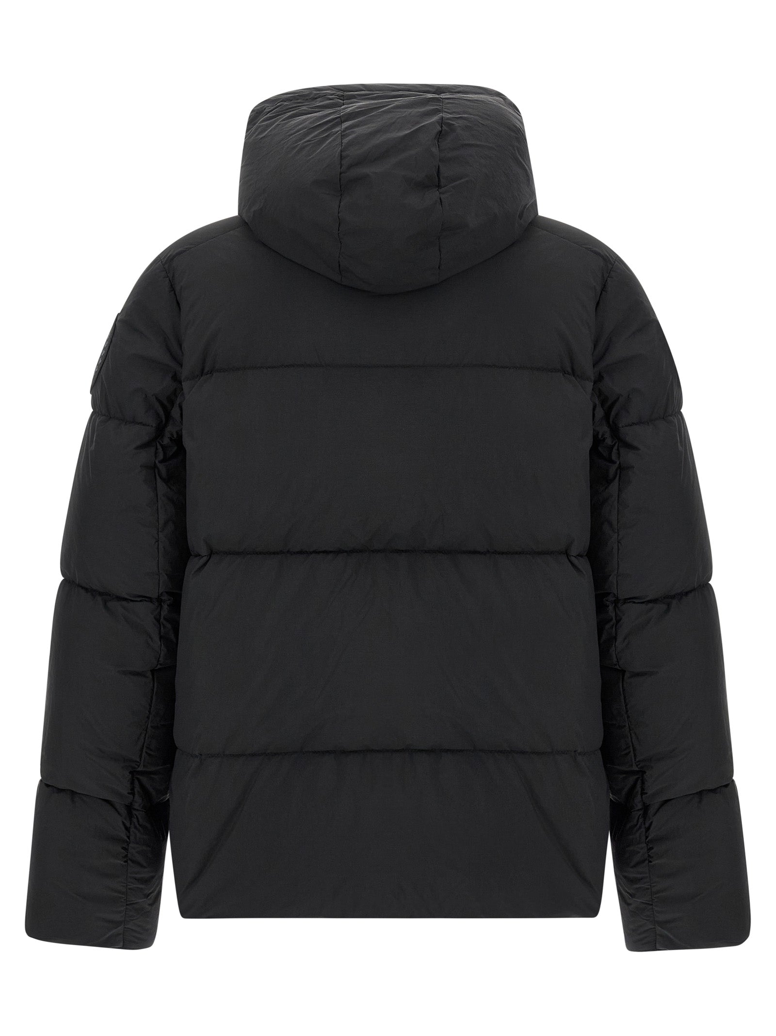 Canada Goose Schwarze Polyamidjacke in voller Länge