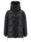 Canada Goose Schwarze Polyamidjacke in voller Länge