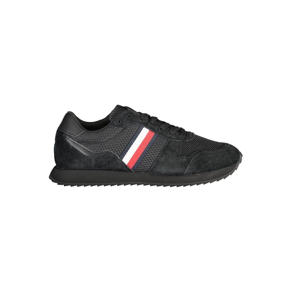 Tommy Hilfiger Nero Leder Herren-Sneaker