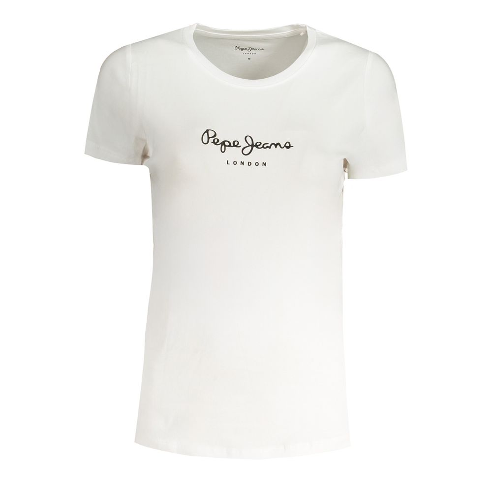 Pepe Jeans Bianco Baumwoll-Damen-T-Shirt