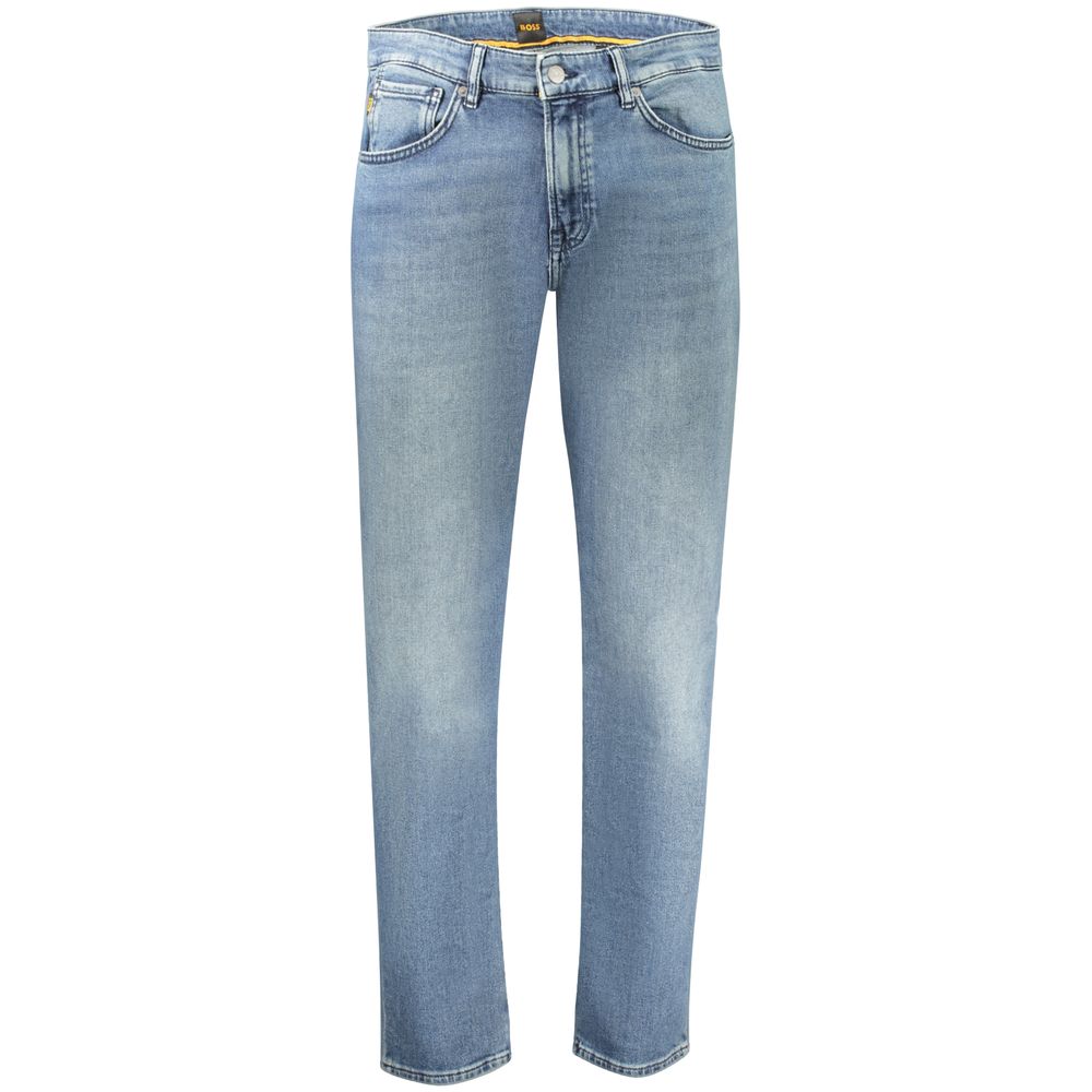 Hugo Boss Blaue Regular-Fit Jeans aus Baumwolle für Herren