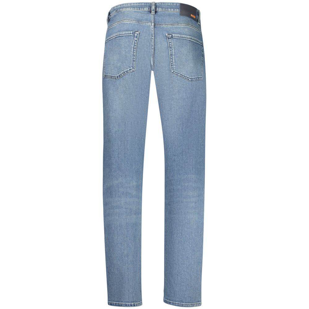 Hugo Boss Blaue Regular-Fit Jeans aus Baumwolle für Herren